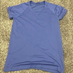 lululemon athletica Vibrant Blue Short Sleeve Tee